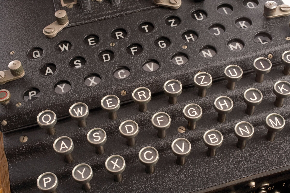 Enigma Machine Close Up